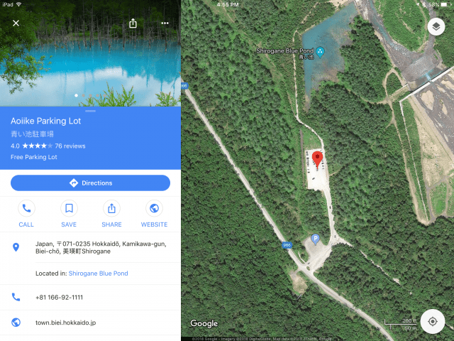 Using mapcode of car parks 